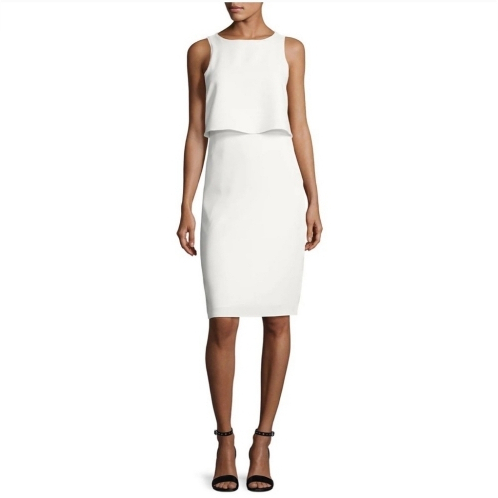 Rag & Bone Cream/White Sleeveless Open Back Dress Size L